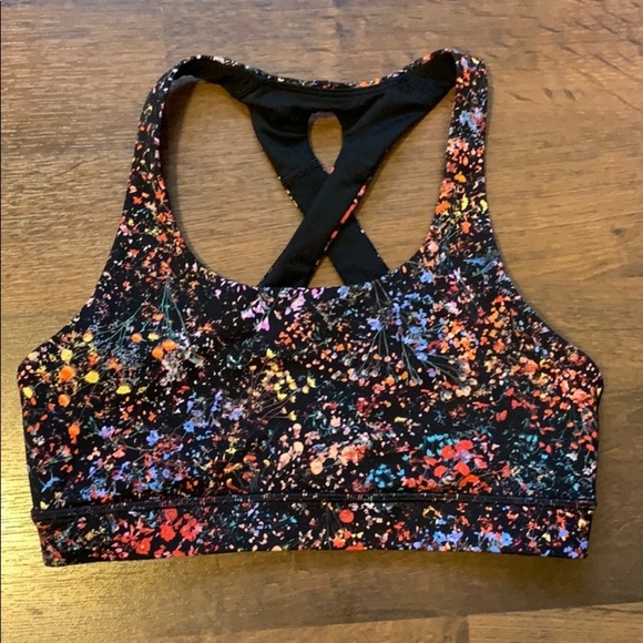 Time to sweat lululemon flowerscent sports bra - Picture 3 of 6
